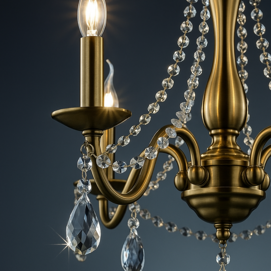 Antoinette Brass Chandelier